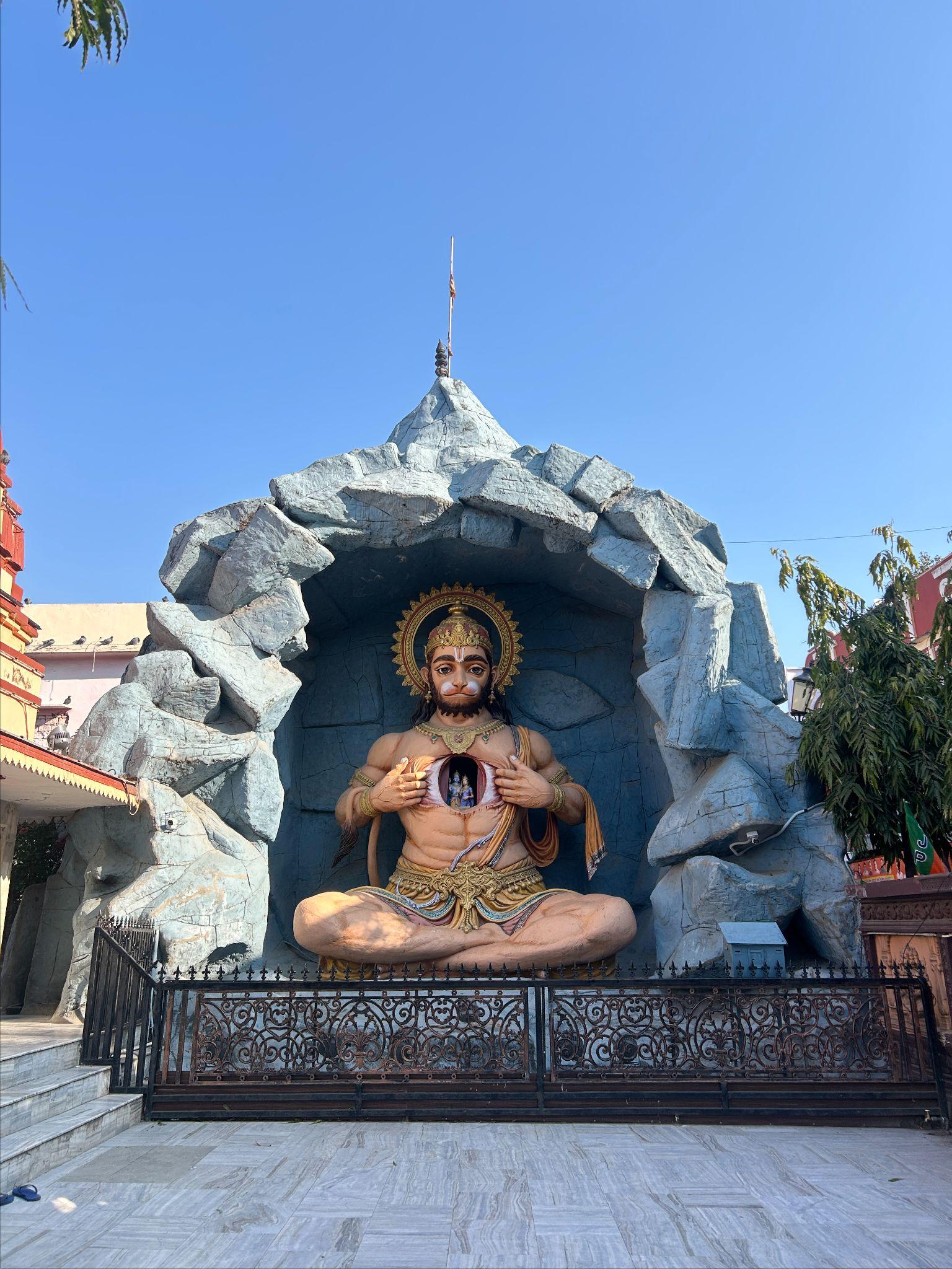 インドのリシケシのハヌマーン像