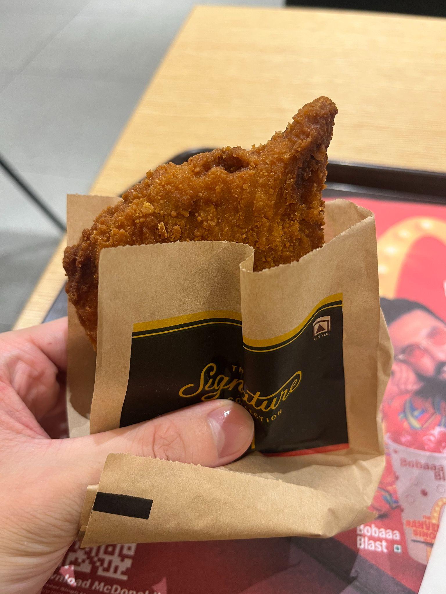 マクドナルドのチキンフィレ